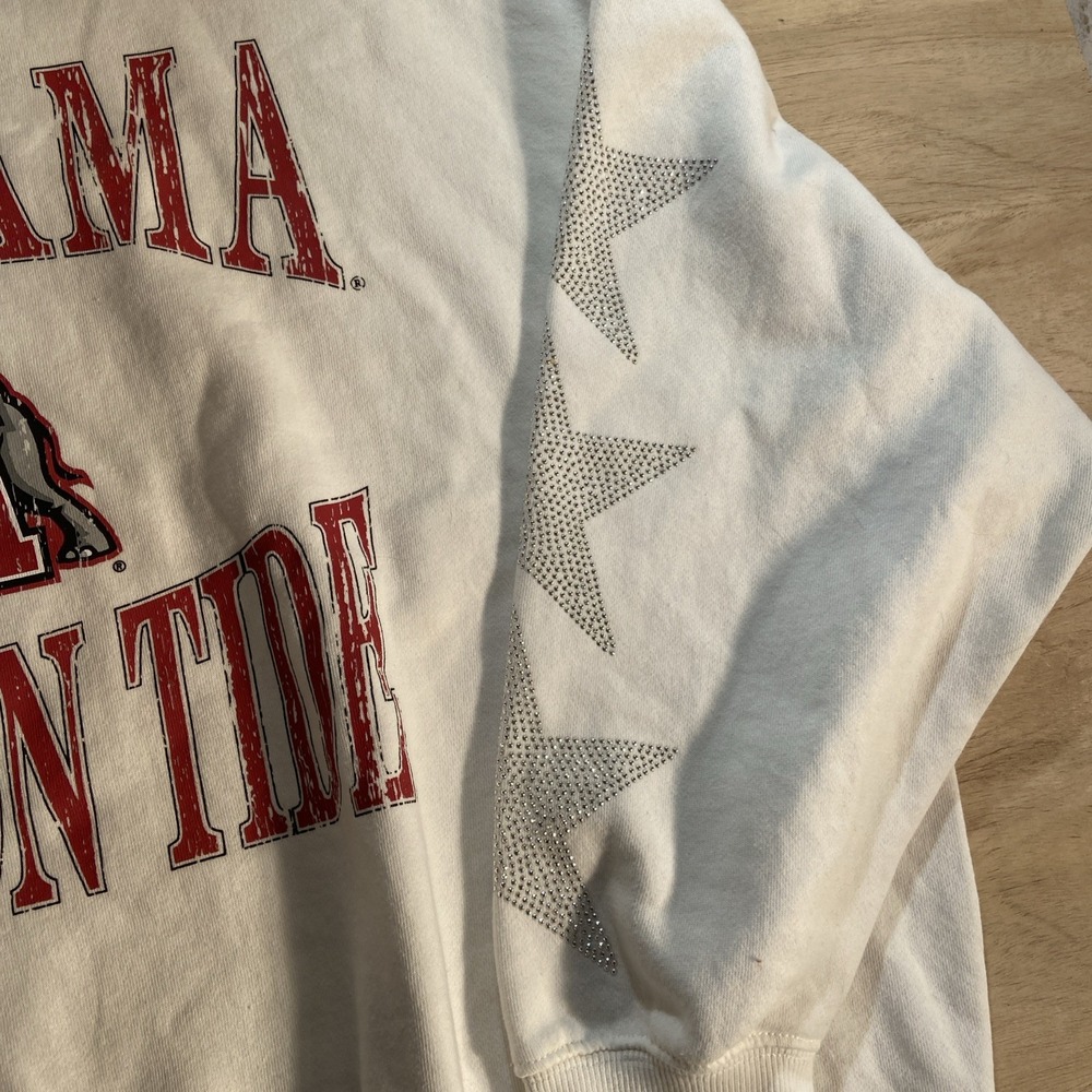 Alabama Crimson Tide Bama Roll Tide Game Day Social Comfort Crew Sweatshirt XL - Picture 3 of 7